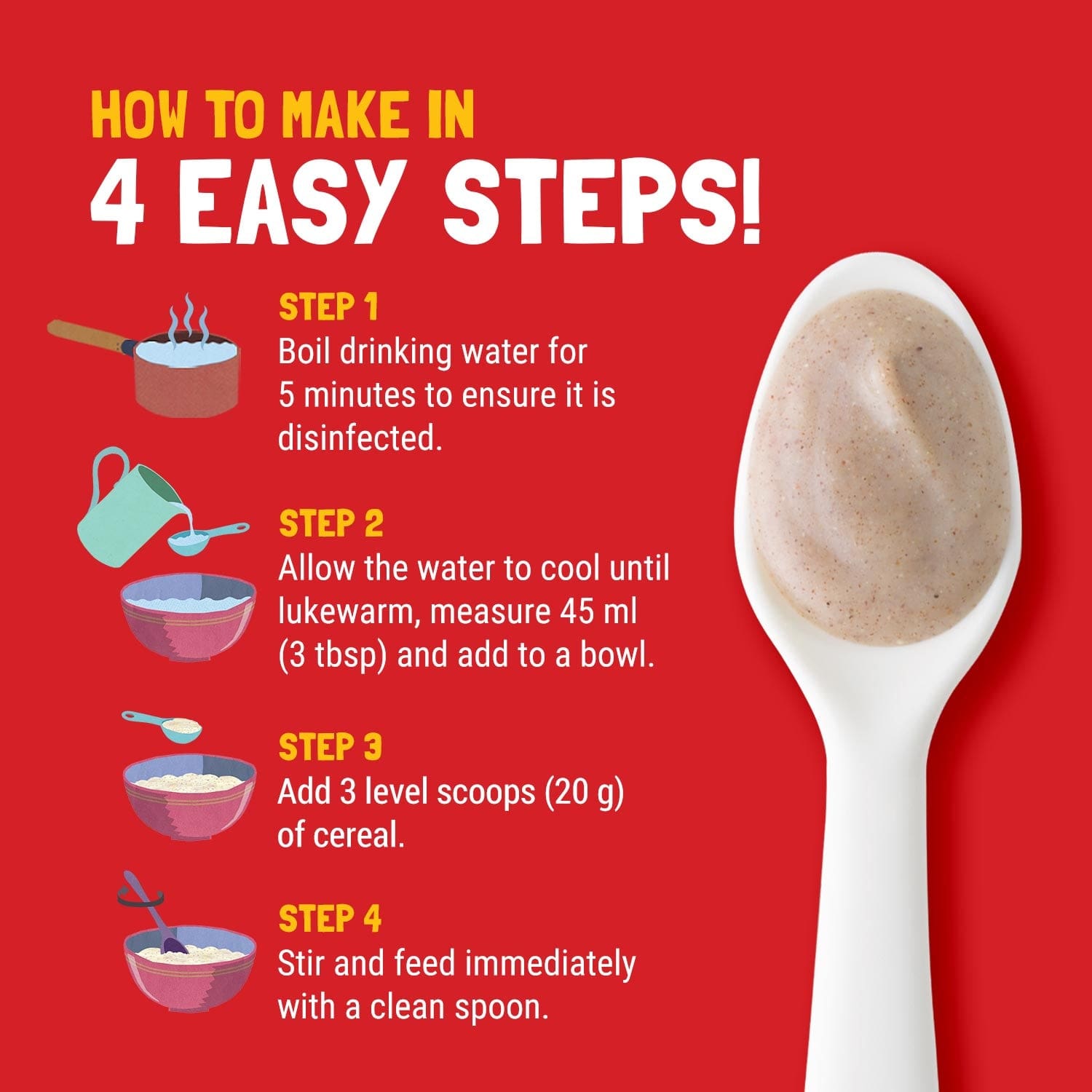 Slurrp Farm Cereal Wheat, Apple & Date with Milk | Instant Cereal