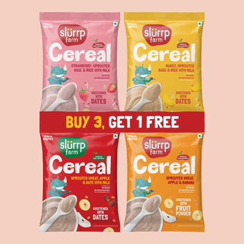 Slurrp Farm Cereal Cereal Starter Trial Pack Combo