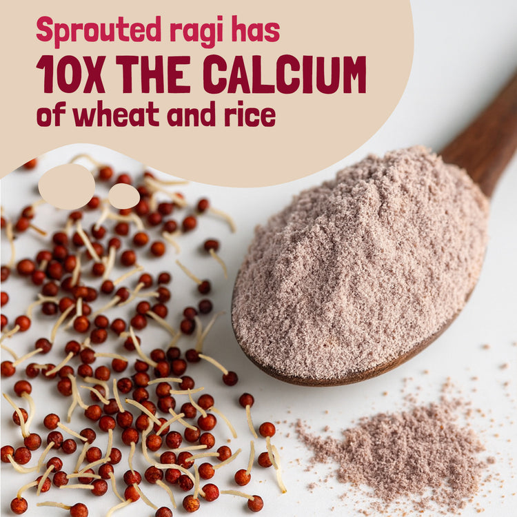 Slurrp Farm First Bites First Bites Strawberry, Sprouted Ragi & Rice Cereal with Milk for Little Ones