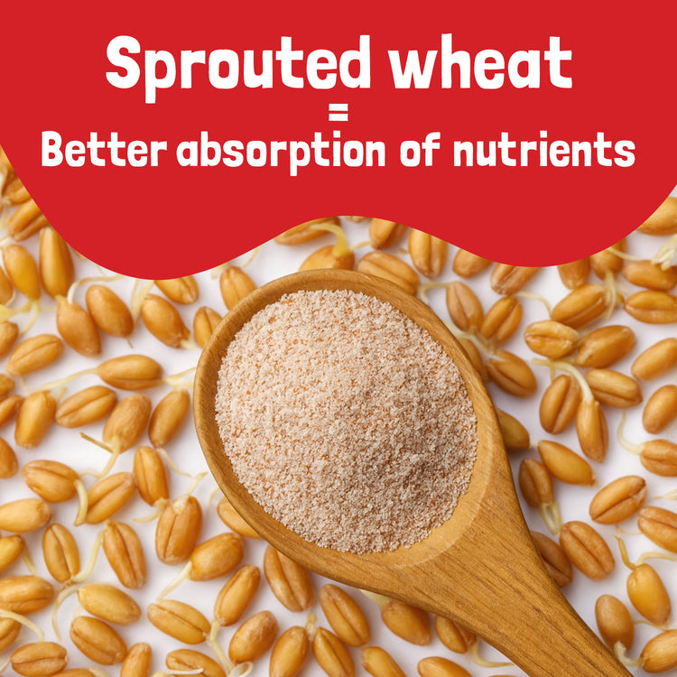 Slurrp Farm First Bites First Bites Sprouted Wheat, Apple and Date Cereal with Milk for Little Ones