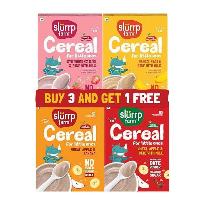 Slurrp Farm Cereal Starter Trial Pack Combo