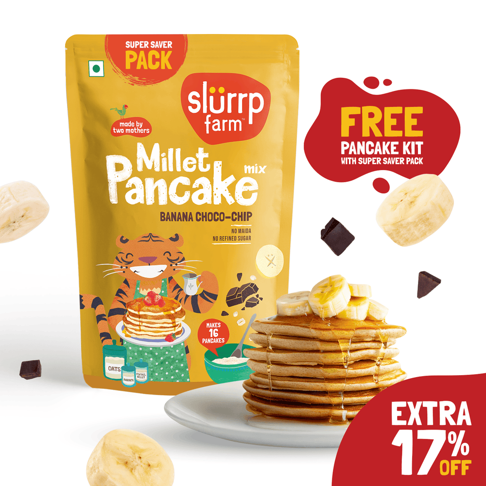 Super Saver Banana Choco-Chip Millet Pancake with FREE Pancake Kit