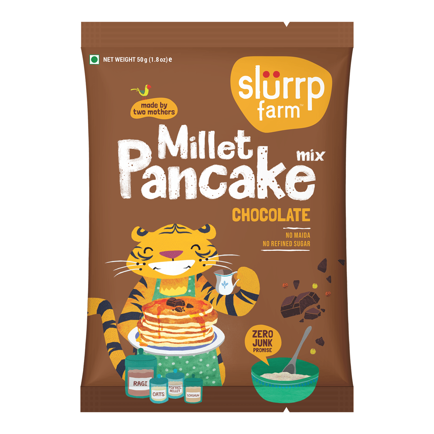 Slurrp Farm Chocolate Pancake Trial Pack - Chocolate Millet Pancake