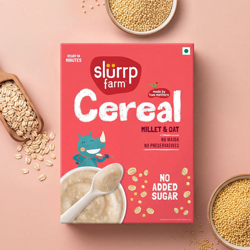 Slurrp Farm Cereal pack of 1 Millet Oat Porridge (Daliya/Suji substitute)