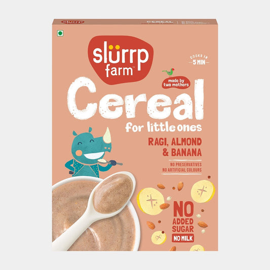 Slurrp Farm Baby Cereal pack of 1 Ragi, Almond and Banana Cereal