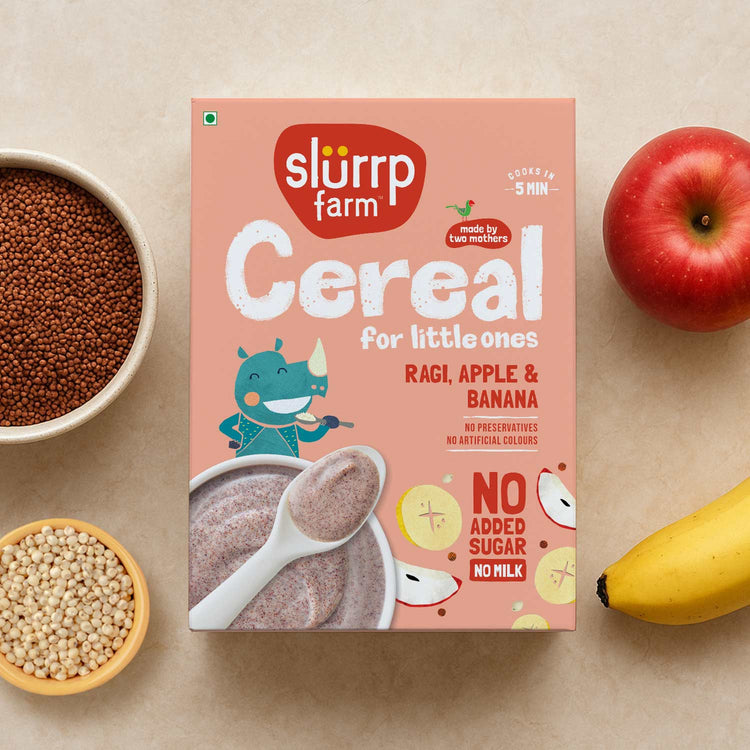 Slurrp Farm Cereal pack of 1 Ragi, Apple & Banana Cereal