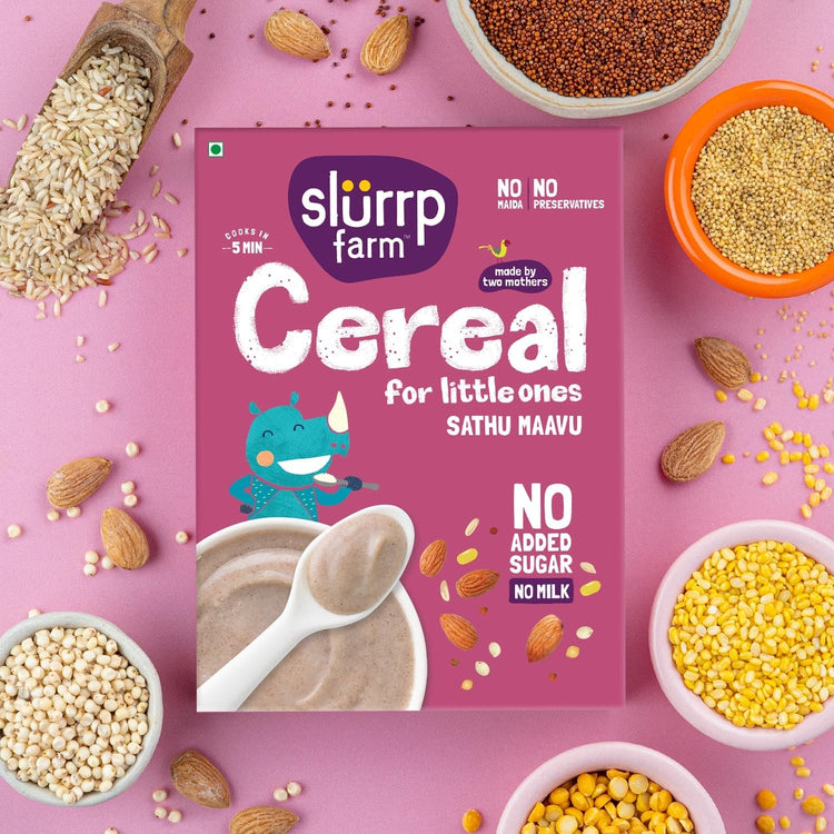 Slurrp Farm Cereal pack of 1 Sathu Maavu Porridge Mix