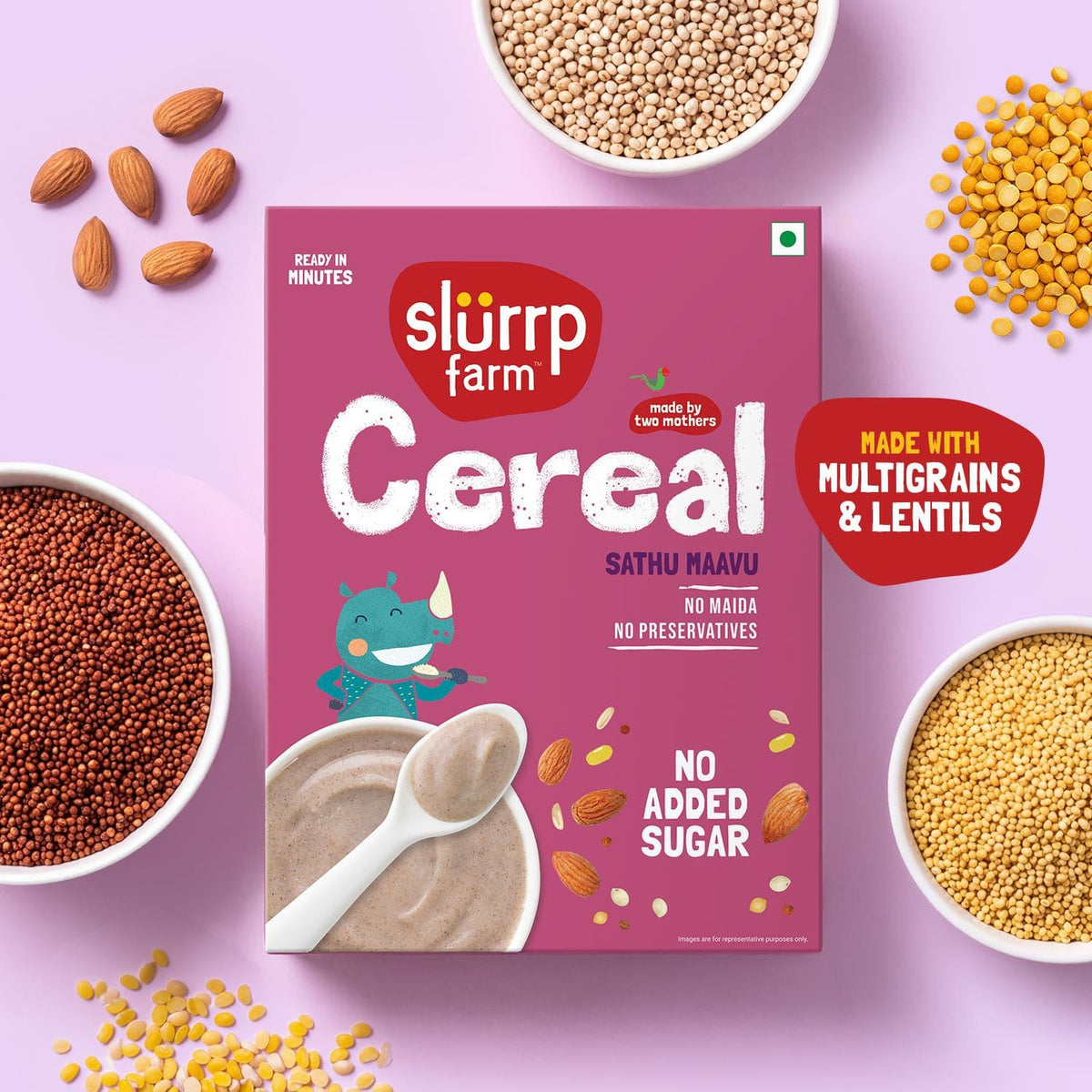 Slurrp Farm Cereal Sathu Maavu Porridge Mix