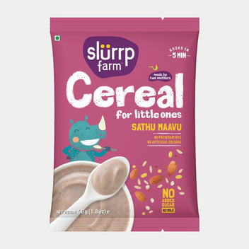 Slurrp Farm Sathu Maavu TRIAL PACK - Sathu Maavu | 100% Natural Porridge Mix, 50g