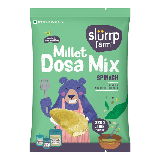 TRIAL PACK - Protein Rich Millet Dosa Mix Spinach (Gluten Free Ingredients), 50g