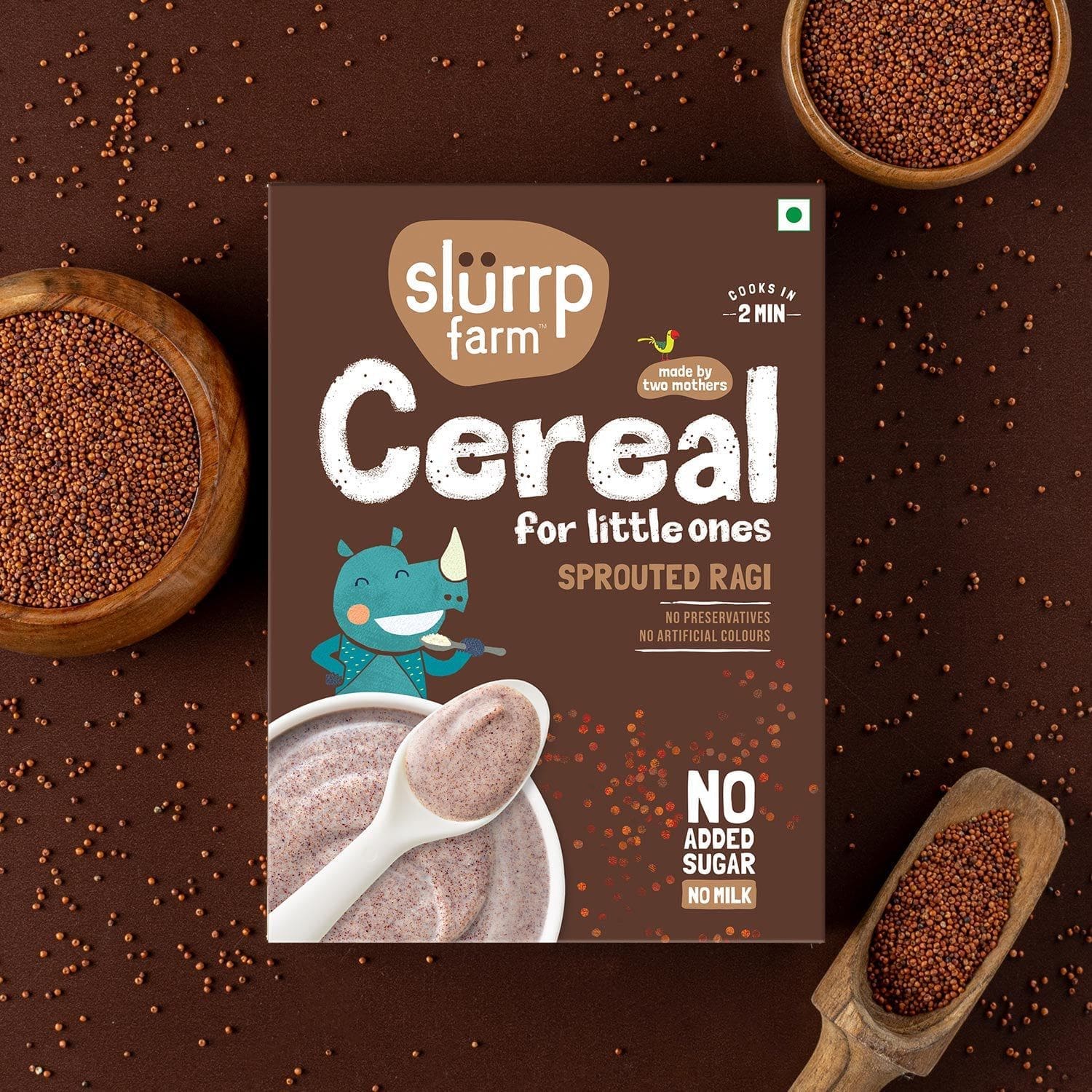 Slurrp Farm 🎁 Sprouted Ragi Powder for Little Ones - pack of 1