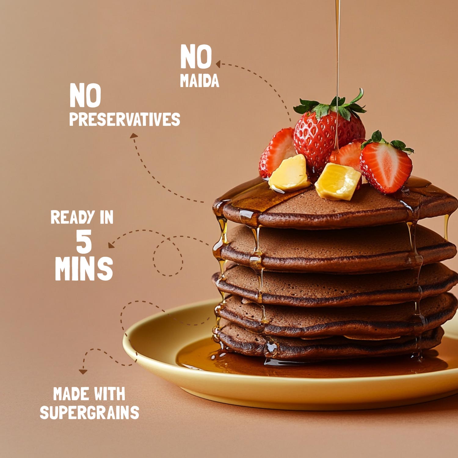 Slurrp Farm Pancake Chocolate Millet Pancake Mix | No Maida