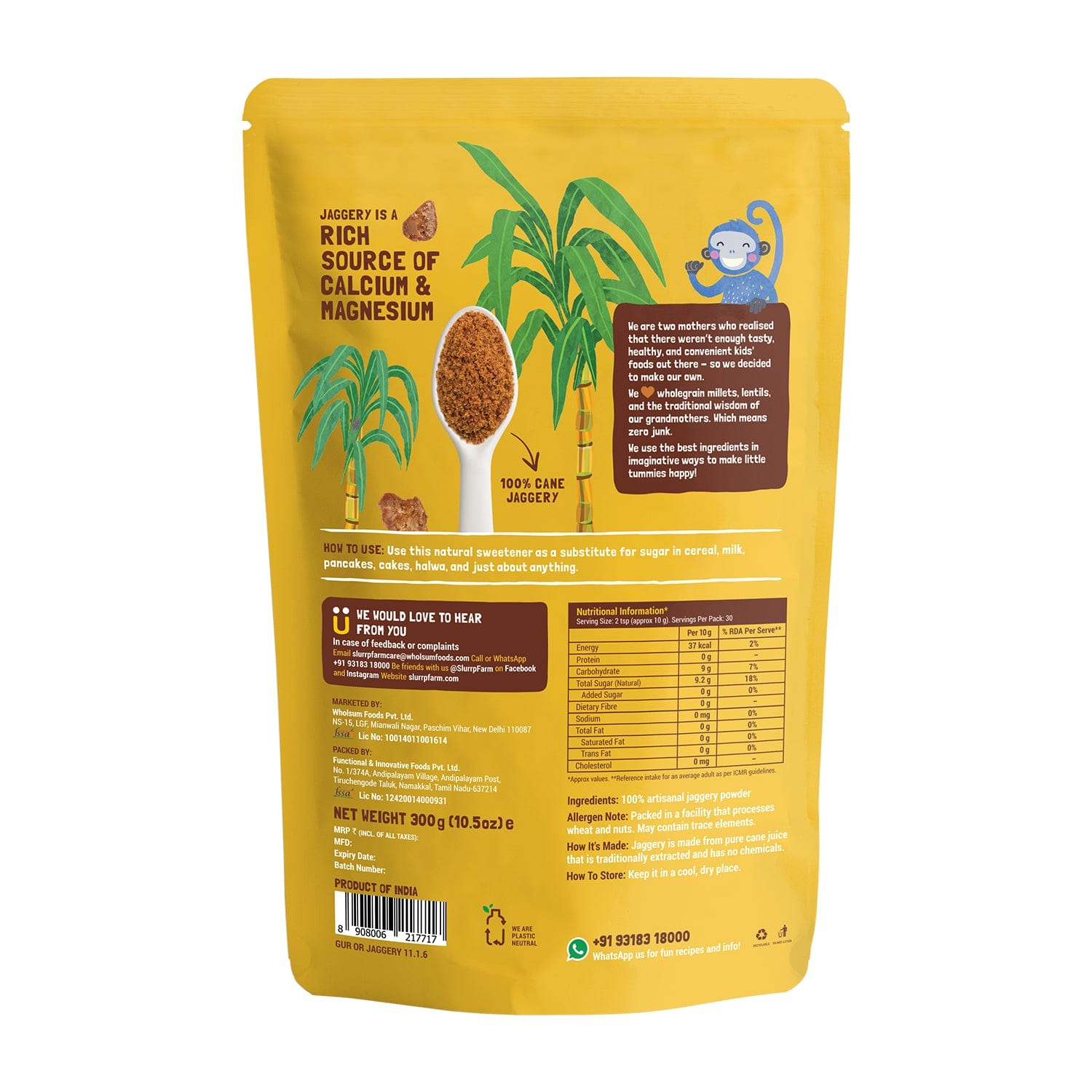 Slurrp Farm Toddler Cereals Jaggery Powder