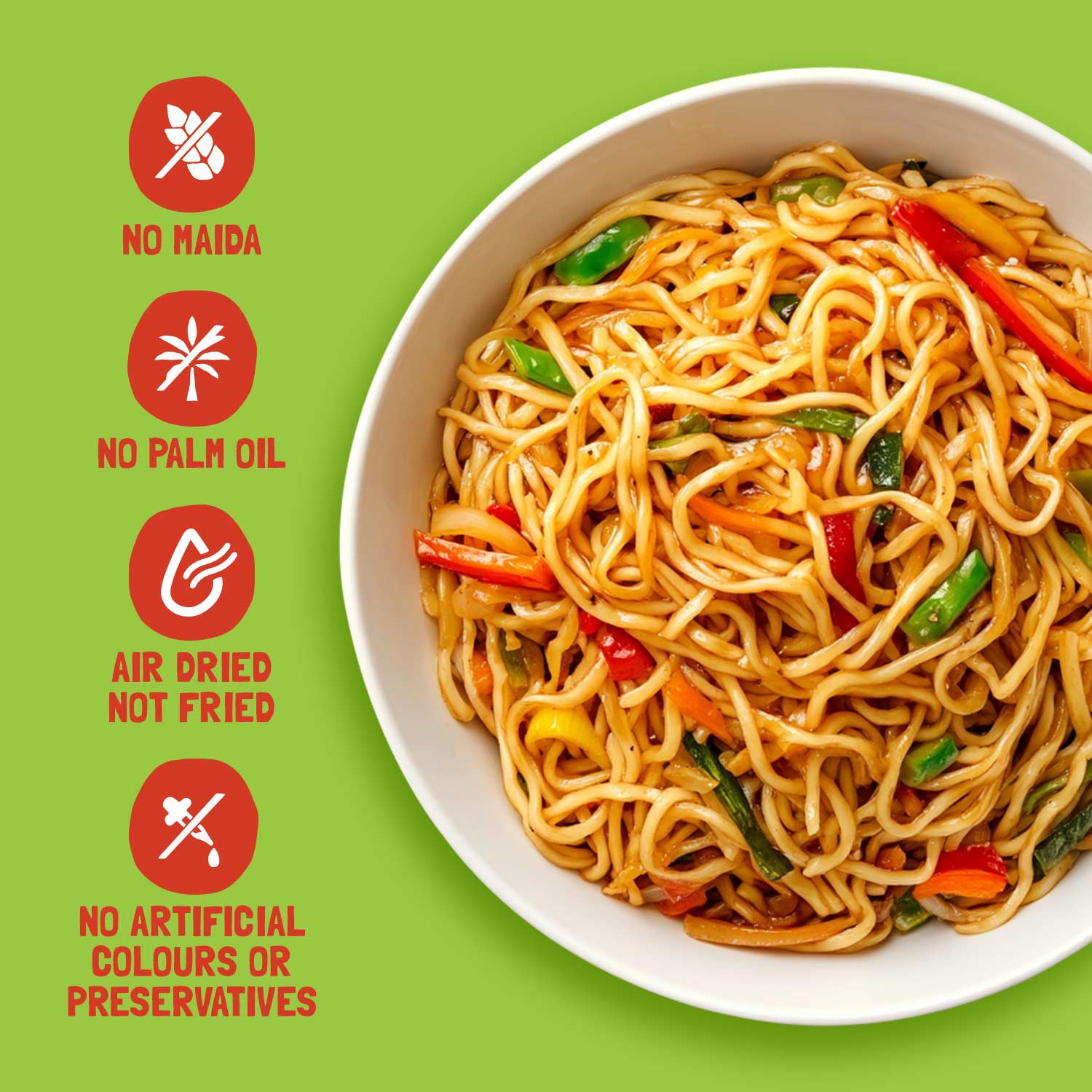 Slurrp Farm Hakka Noodle Mild Masala – Serves 8 (384 gms)