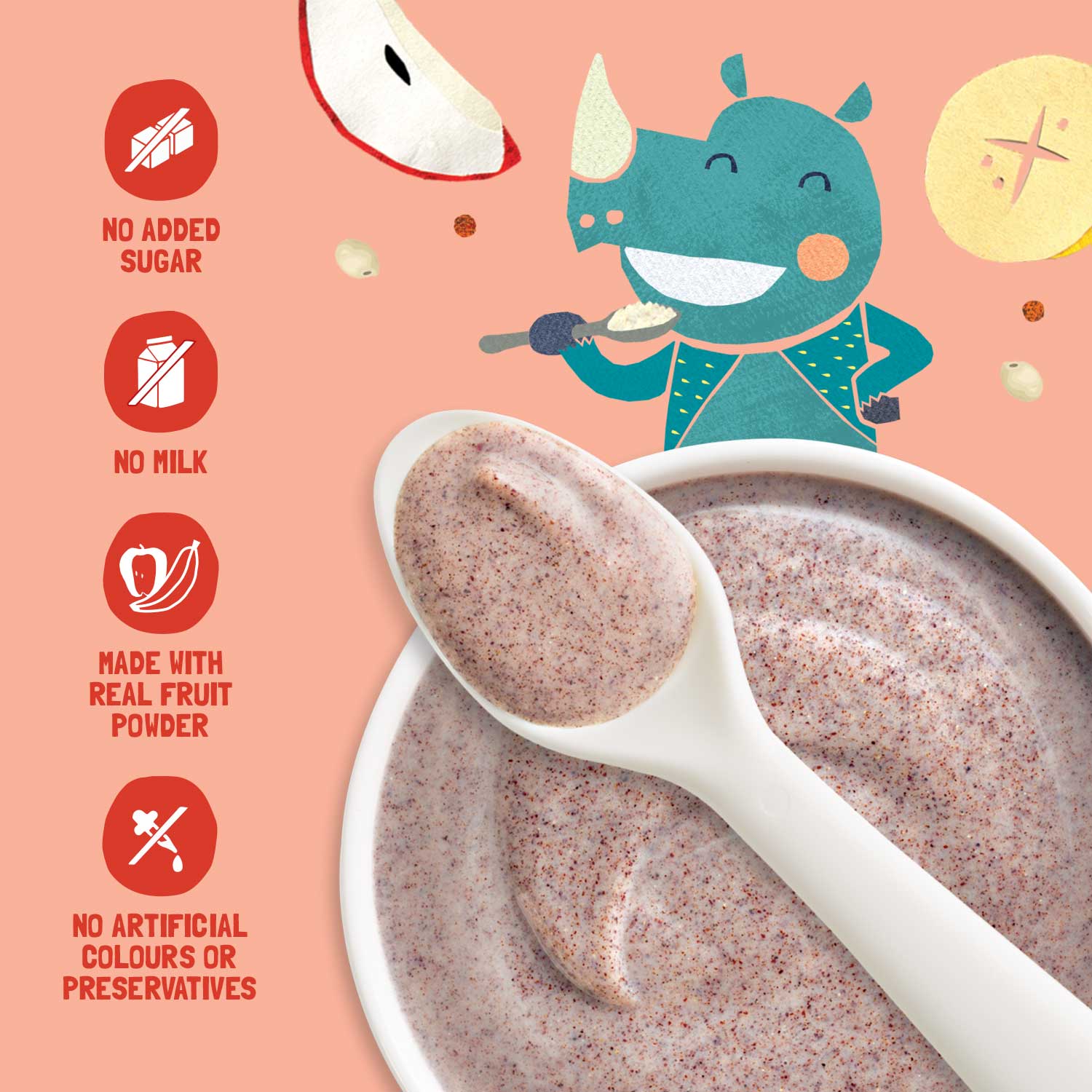 Slurrp Farm Cereal pack of 1 Ragi, Apple & Banana Cereal