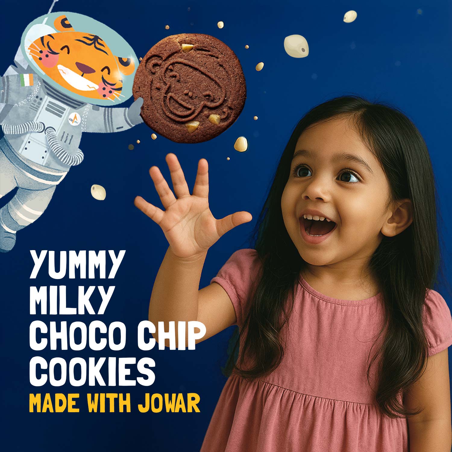 Slurrp Farm Cookies Pack of 1 Milky Choco Chip Cookies I Yummy Biscuit