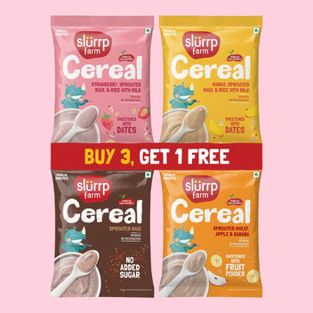 Slurrp Farm Cereal Cereal Explorer Trial Pack Combo (Pack of 4)