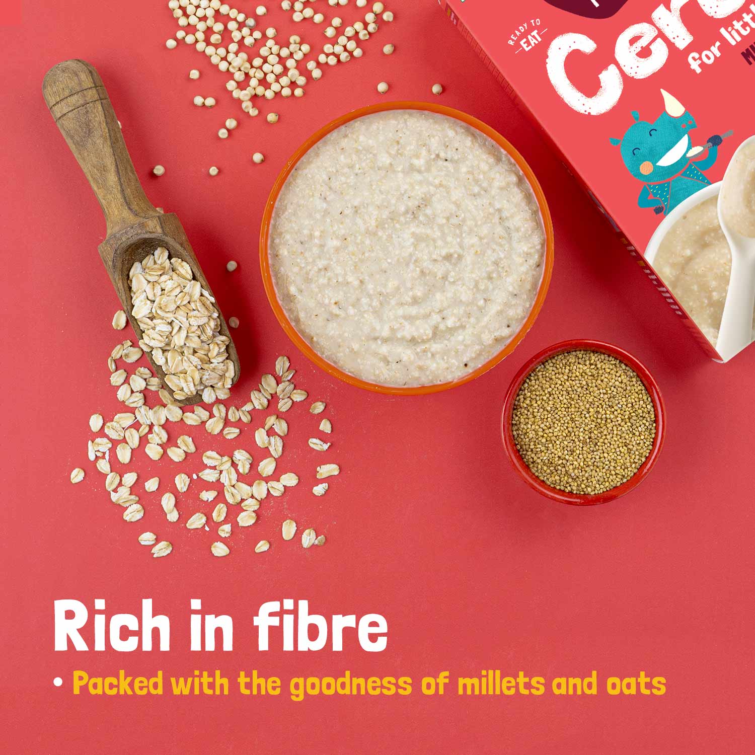 Slurrp Farm pack of 1 Millet Oat Porridge (Daliya/Suji substitute)