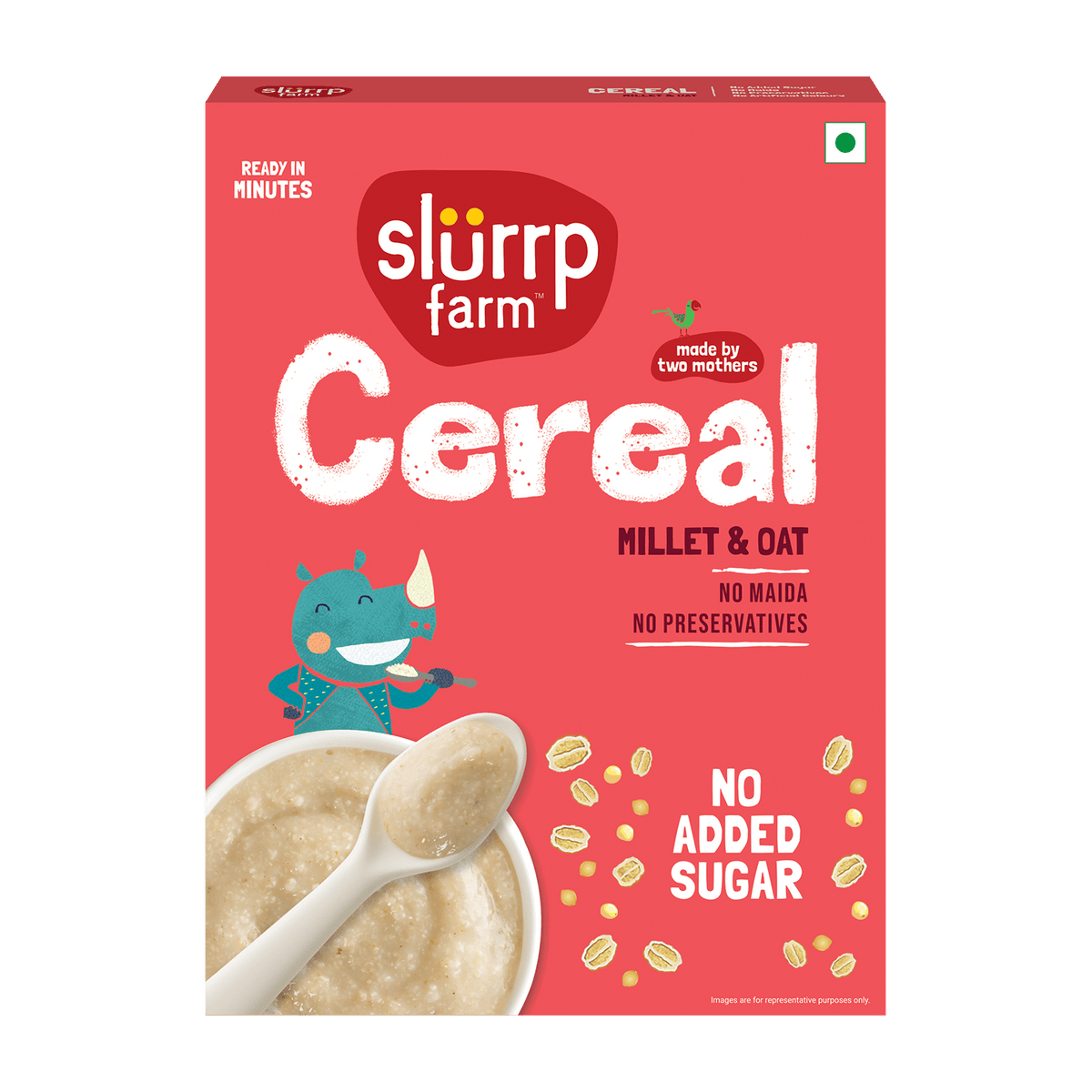 Slurrp Farm Cereal pack of 1 Millet Oat Porridge (Daliya/Suji substitute)