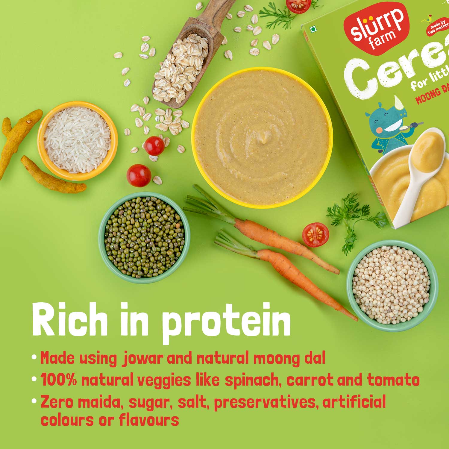 Slurrp Farm Baby Cereal Trial Pack - Moong Dal Khichdi