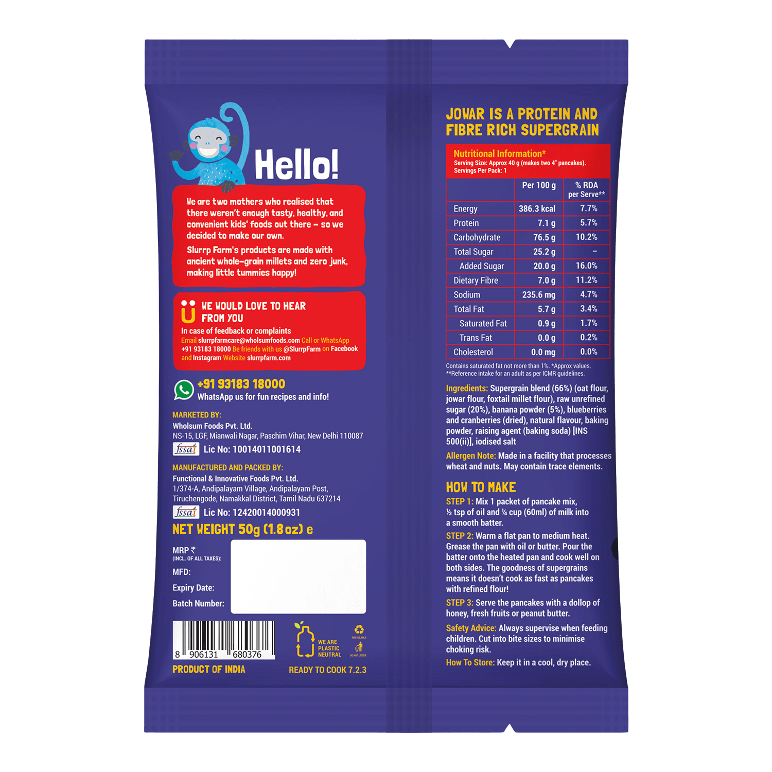 Slurrp Farm Healthy Snacks Trial Pack Combo