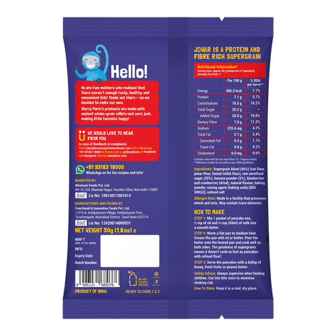 Trial Pack - Blueberry Millet Pancake Mix