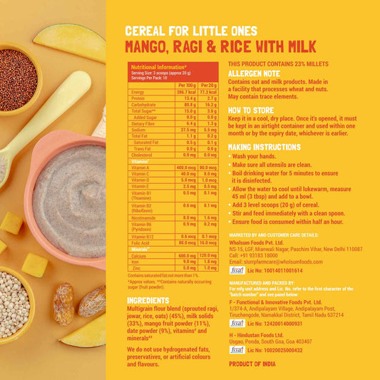 Slurrp Farm wk_wallet Bestseller Super Combo: Cereals for Little Ones