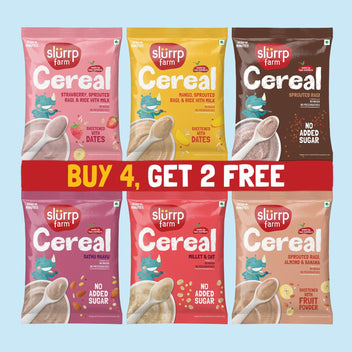 Slurrp Farm Cereal Cereal Explorer Trial Packs Combo (Pack of 6)