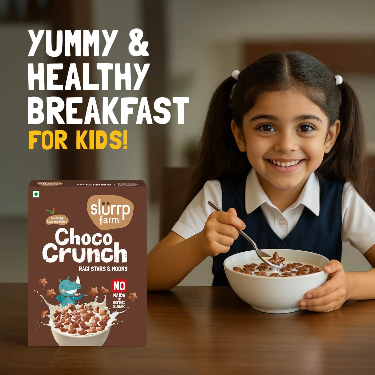 Slurrp Farm Crunch Choco Crunch - Ragi Stars and Moons