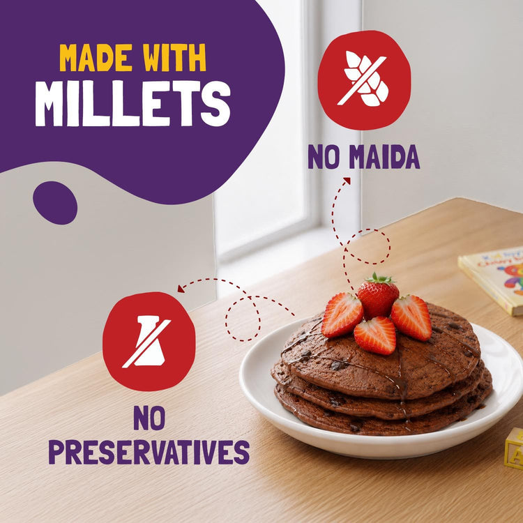 Slurrp Farm Pancake Double Chocolate Millet Pancake Mix