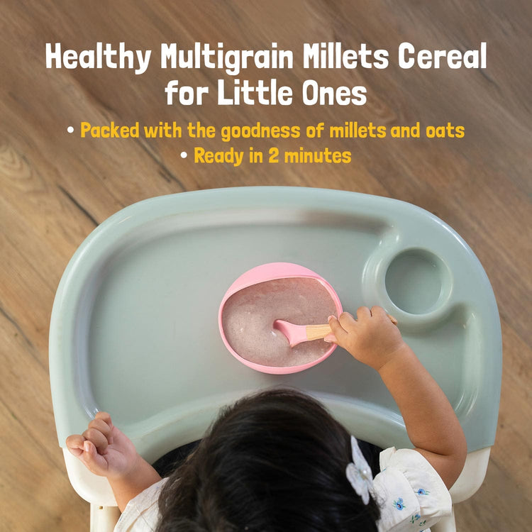 Slurrp Farm Cereal Multigrain Millets and Mixed Fruit Cereal with Milk