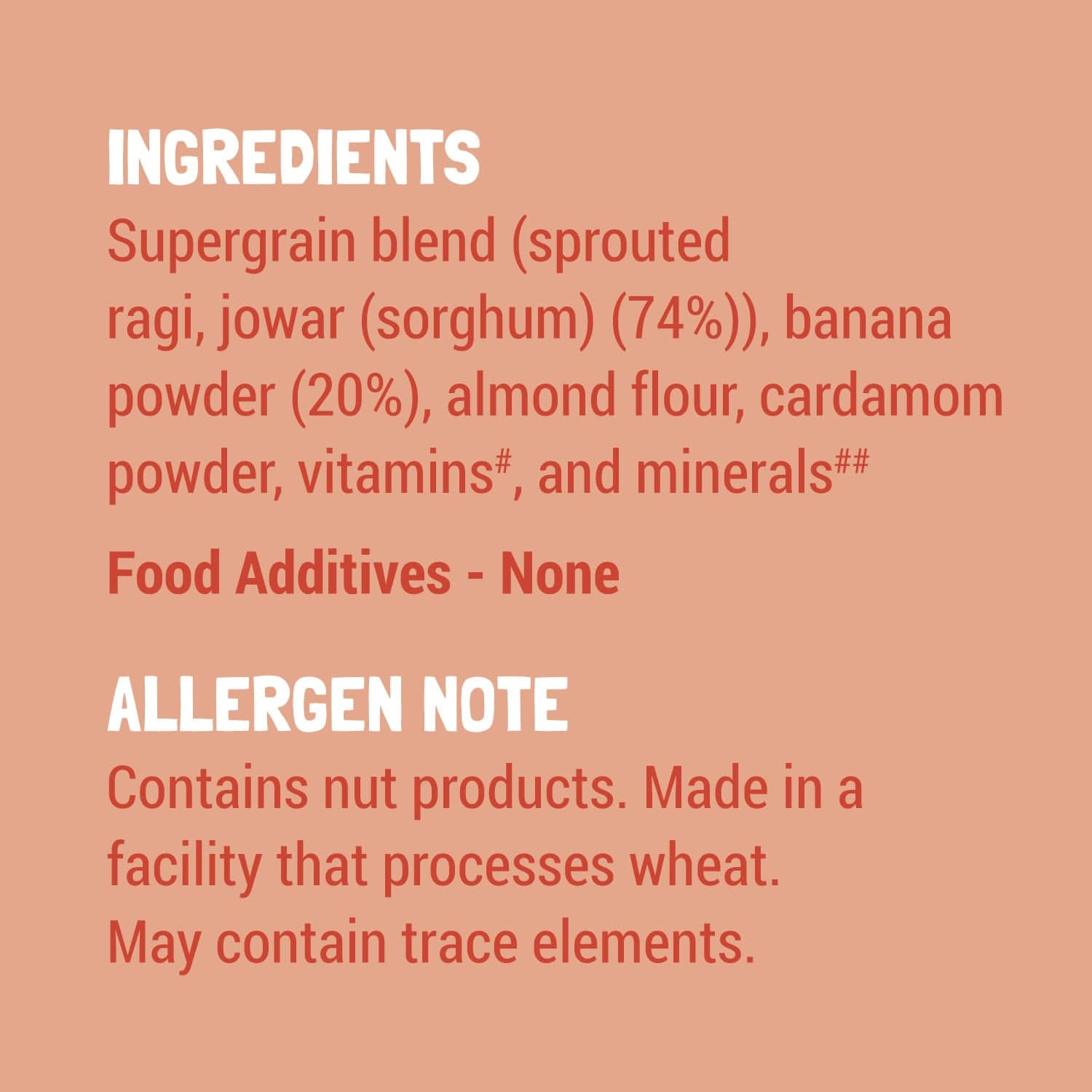 Slurrp Farm Baby Cereal TRIAL PACK - Ragi, Almond and Banana Cereal | Porridge Mix, 50g