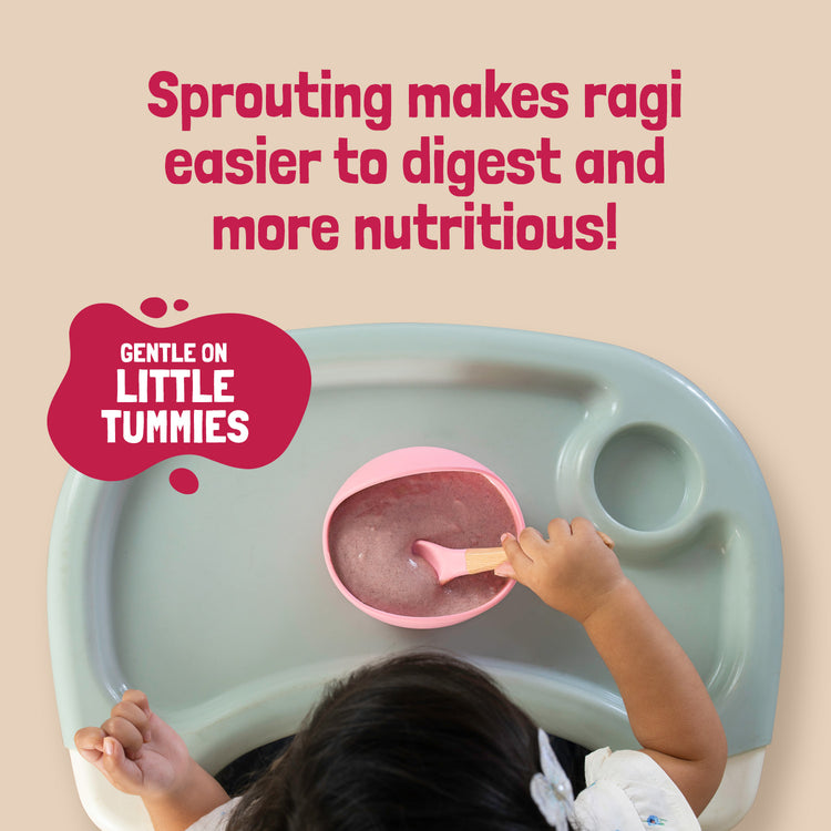 Slurrp Farm First Bites First Bites Strawberry, Sprouted Ragi & Rice Cereal with Milk for Little Ones