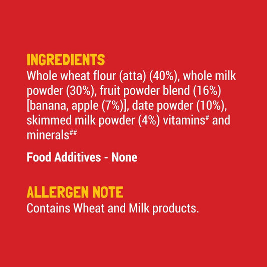 Slurrp Farm Wheat, Apple & Date with Milk | Instant Cereal