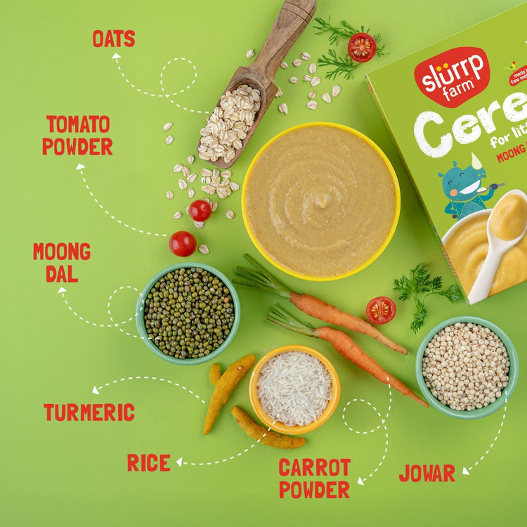 Slurrp Farm Cereal pack of 1 Moong Dal Khichdi Porridge Mix