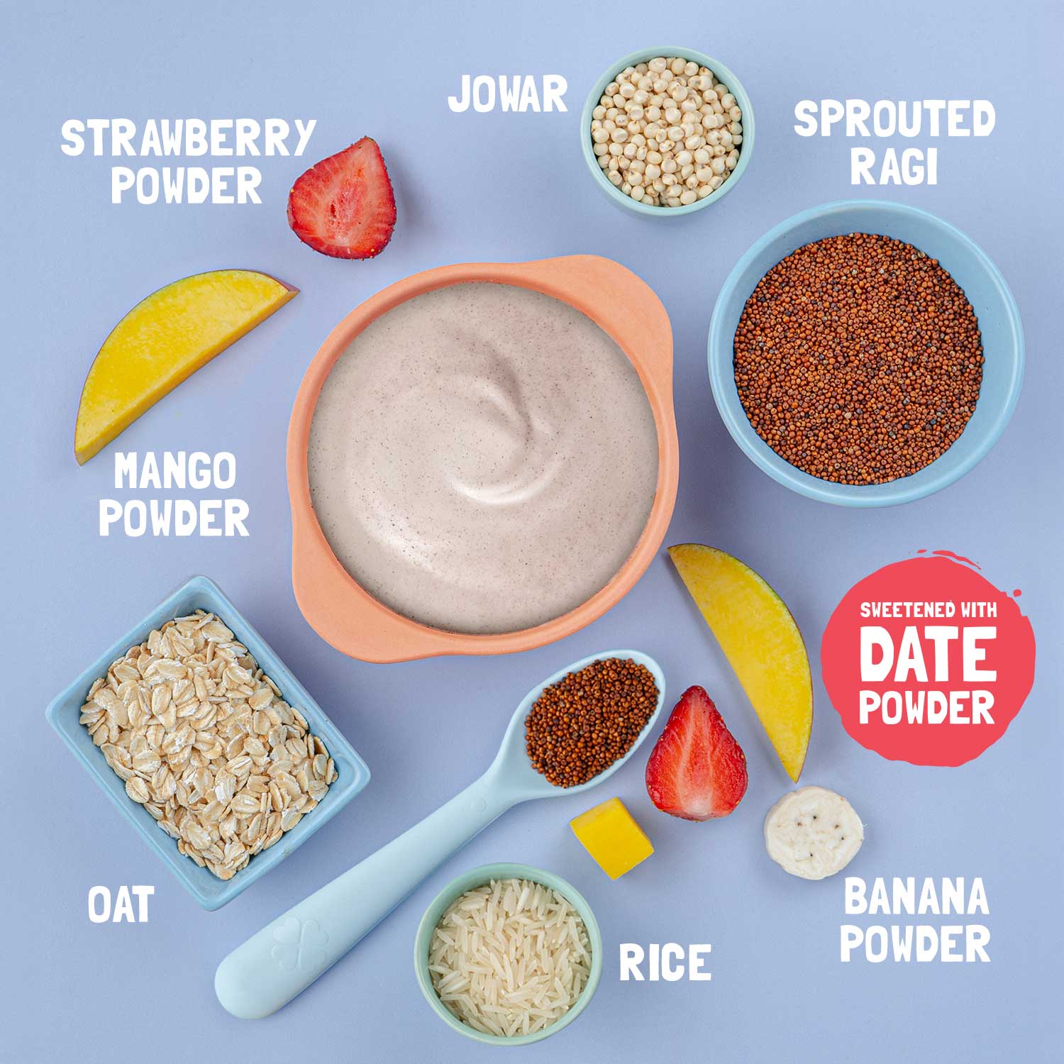 Slurrp Farm Cereal Multigrain Millets and Mixed Fruit Cereal with Milk