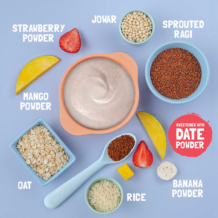 Slurrp Farm Cereal Multigrain Millets and Mixed Fruit Cereal with Milk