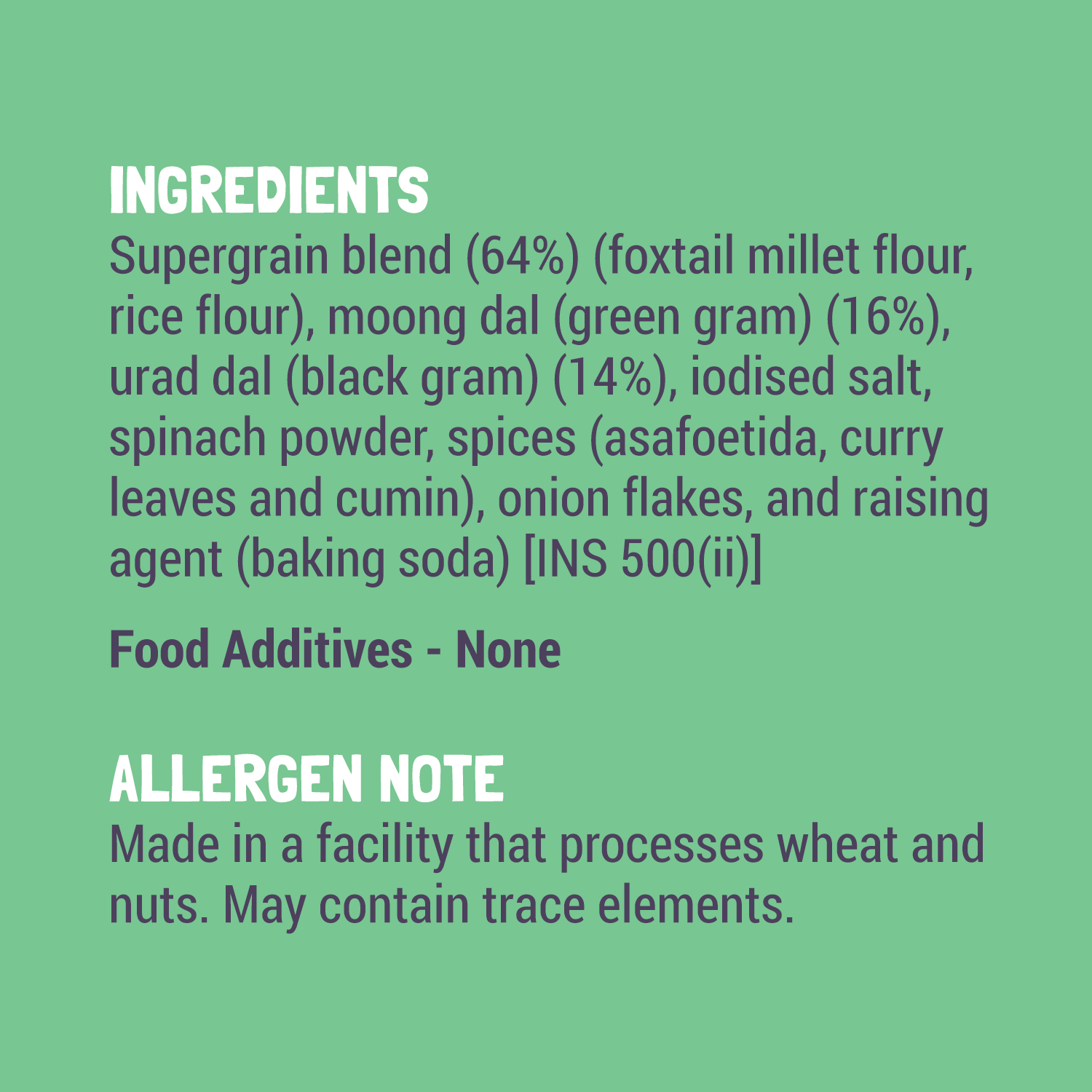 Slurrp Farm Spinach Dosa TRIAL PACK - Protein Rich Millet Dosa Mix Spinach (Gluten Free Ingredients), 50g
