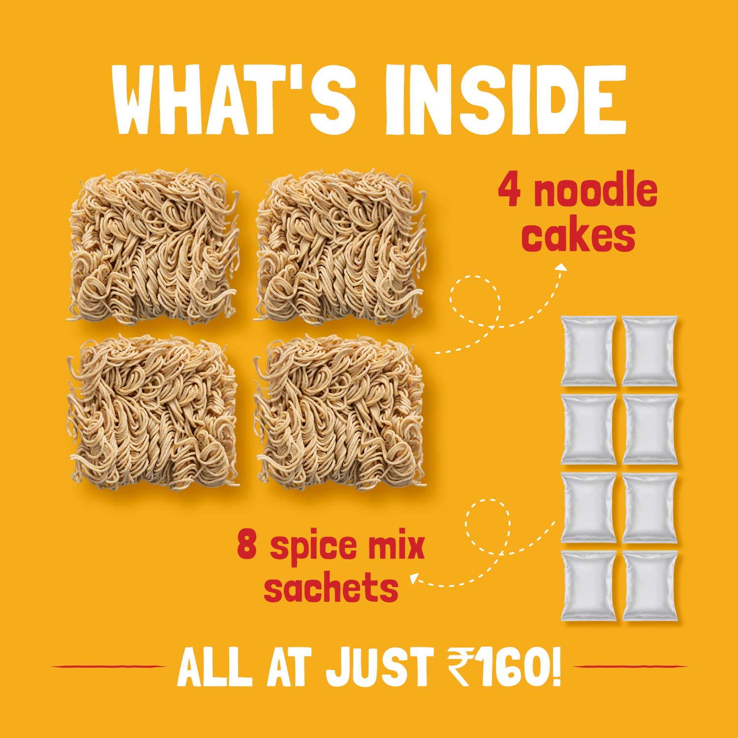 Slurrp Farm Instant Noodle Instant Noodles - Serves 8 (Pack of 4)