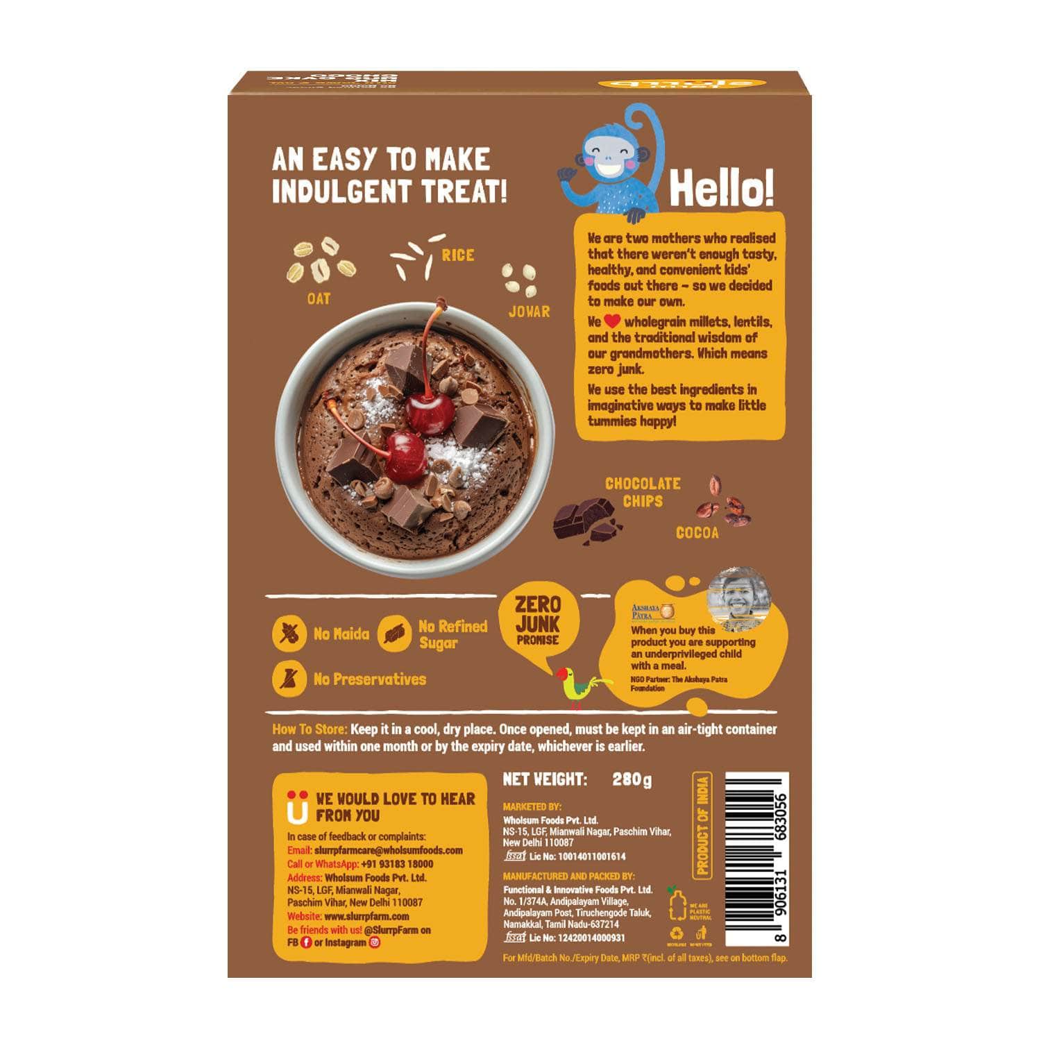 Slurrp Farm Choco Mug Cake Mix