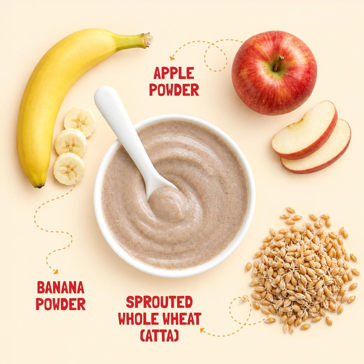 Slurrp Farm Cereal Instant Healthy Cereal | Wheat, Apple & Banana Cereal