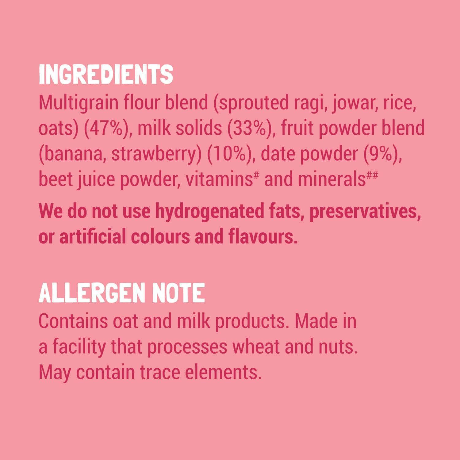 Slurrp Farm Baby Cereal TRIAL PACK - Ragi & Rice Cereal: Strawberry (No Added Sugar)