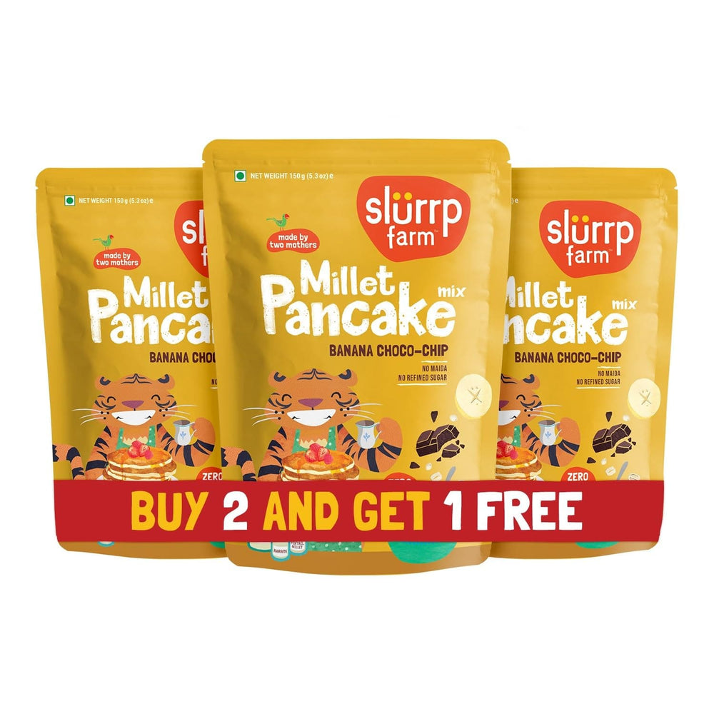 Banana Choco-Chip Millet Pancake Mix | No Maida | Pack of 3