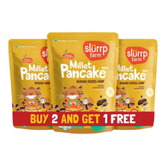 Banana Choco-Chip Millet Pancake Mix | No Maida | Pack of 3