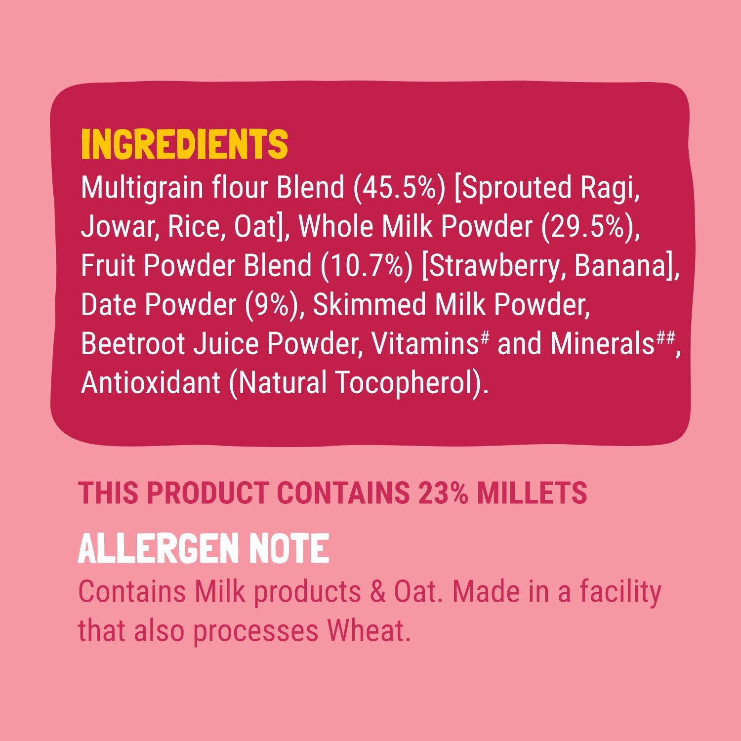 Slurrp Farm First Bites First Bites Strawberry, Sprouted Ragi & Rice Cereal with Milk for Little Ones