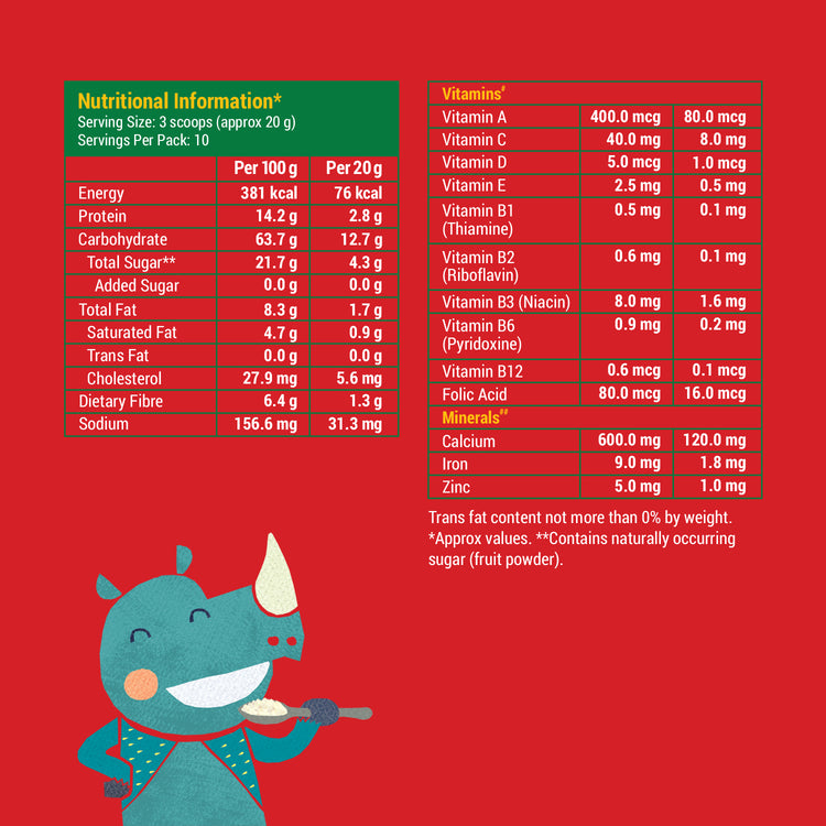 Slurrp Farm First Bites First Bites Sprouted Wheat, Apple and Date Cereal with Milk for Little Ones