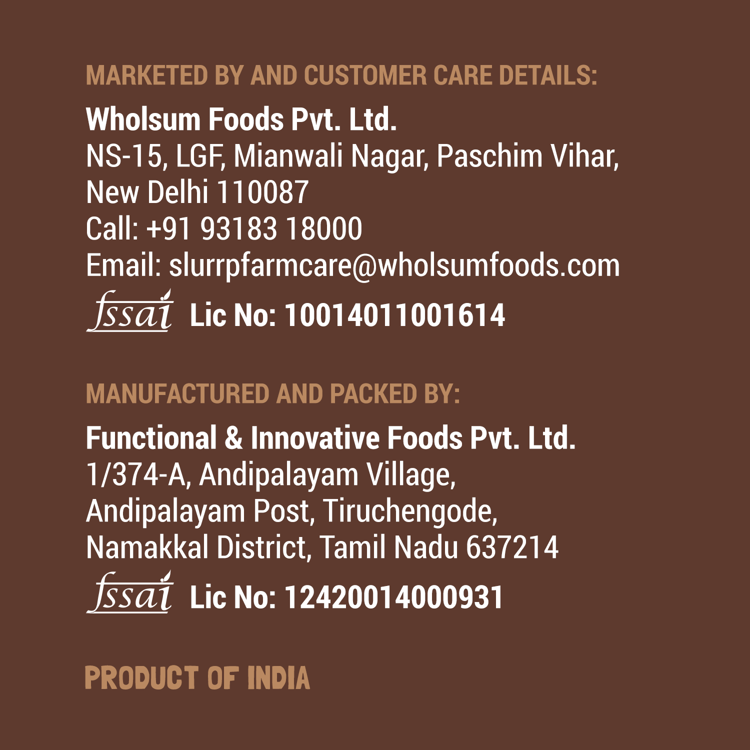 Slurrp Farm Trial Pack - Sprouted Ragi Powder