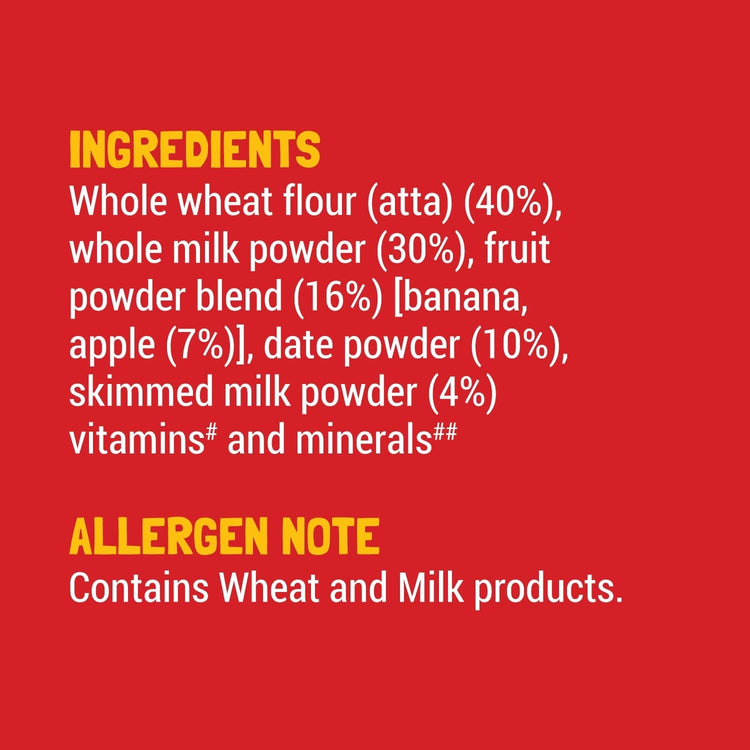 Slurrp Farm Cereal Wheat, Apple & Date with Milk | Instant Cereal