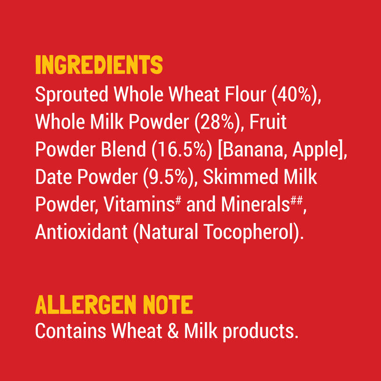 Slurrp Farm First Bites First Bites Sprouted Wheat, Apple and Date Cereal with Milk for Little Ones
