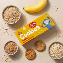 Banana Oat Cookies I Multigrain Biscuits